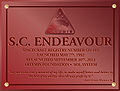 Endeavour dedication plaque.jpg